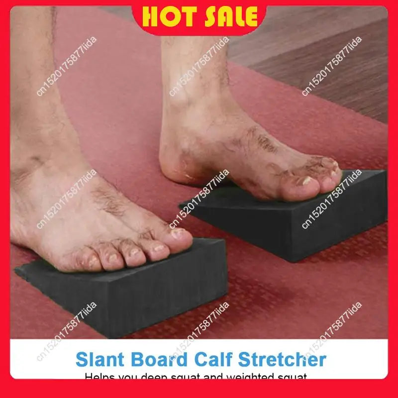 Hot Deal-2 Pcs Yoga Mats, Adjustable Squat Ramp, Incline Board Improve Strength For Squat And Deadlift