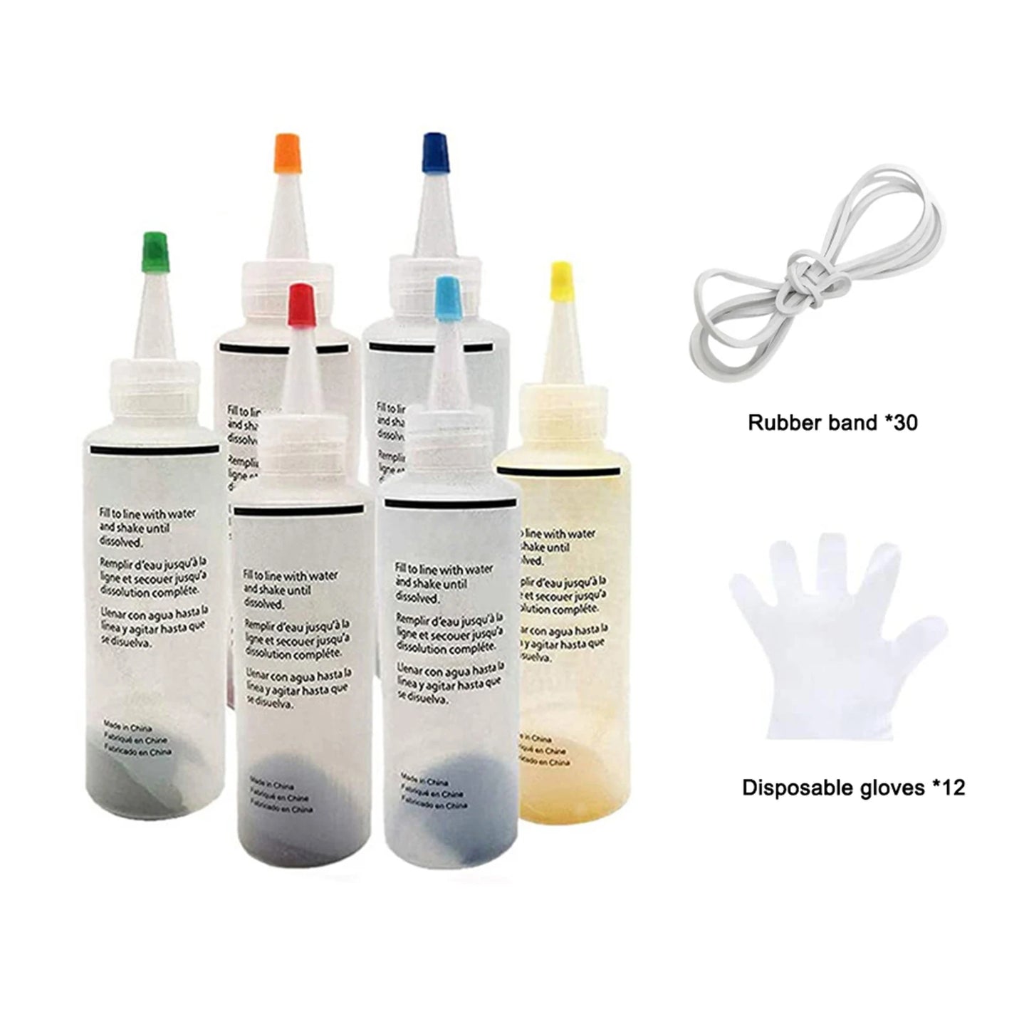 6/8/10 Colors Tie-Dye Kit Fabric Textile Paints Colorful Tie Dying for Craft Arts Fabric Textile Party
