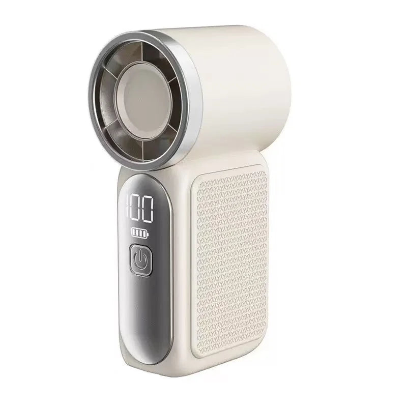 Portable Handheld Mini Fan Rechargeable Personal Fan with LED Display Mini Fan for Makeup Travel Outdoor Portable Pocket Fan