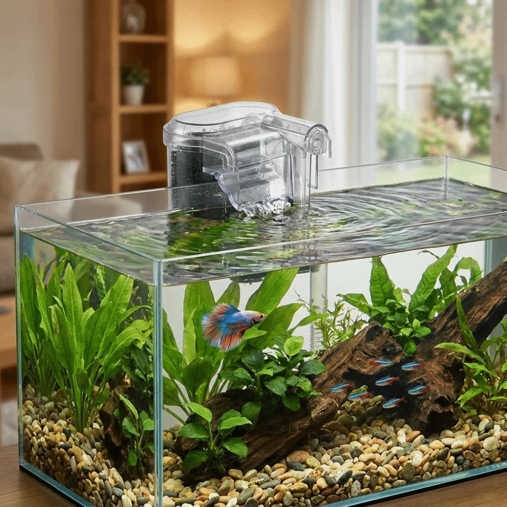 USB Plug Wall-hanging Filter Silent Operation Energy Efficient Fish Tank External Filters Waterfall Filter Circulating System