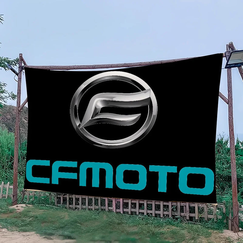 CFMoto Fashion Brand Motorcycle flag Art Sci Fi Room Home Decor Wall Mount Home Decor Banner