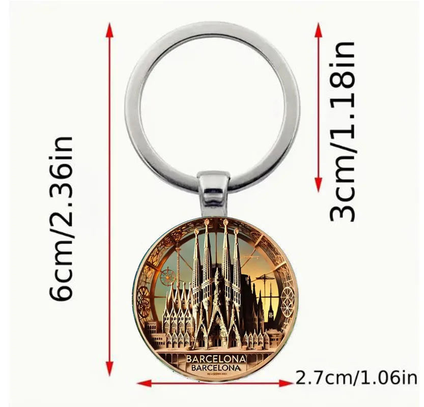 The ideal gift for Barcelona Saint Family Keychain Garden enthusiasts, perfect