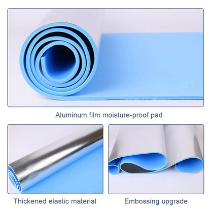 Portable Waterproof Yoga Mat Non Slip EVA Comfort Foam Pilates Mat 10mm Thickened Camping Picnic Mat for Fitness Exercise Sports