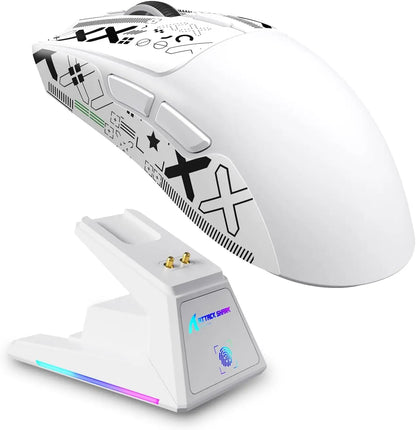 ATTACK SHARK X1 Superlight Wireless Gaming Mouse RGB Magnetic Charging Dock PAW3395PRO Sensor 40000DPI  Wireless Gaming Mouse
