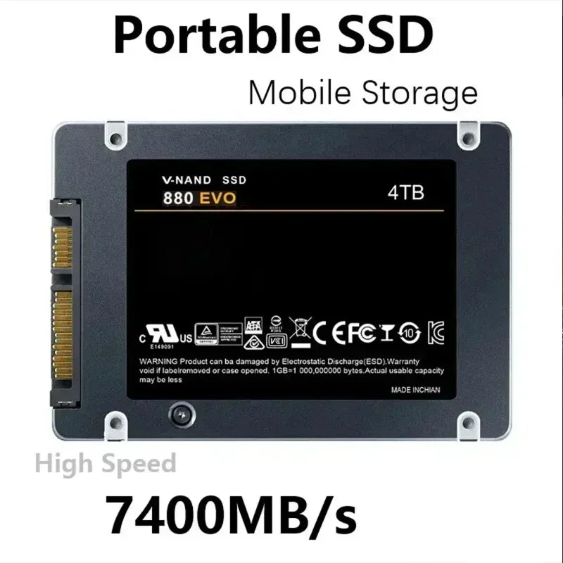 Lenovo 880 EVO Internal SSD 2TB 4TB Solid State Drive SATA 3.0 MLC 2.5 Inch for Laptop Desktop PC PS4 PS5 - New Hard Disk
