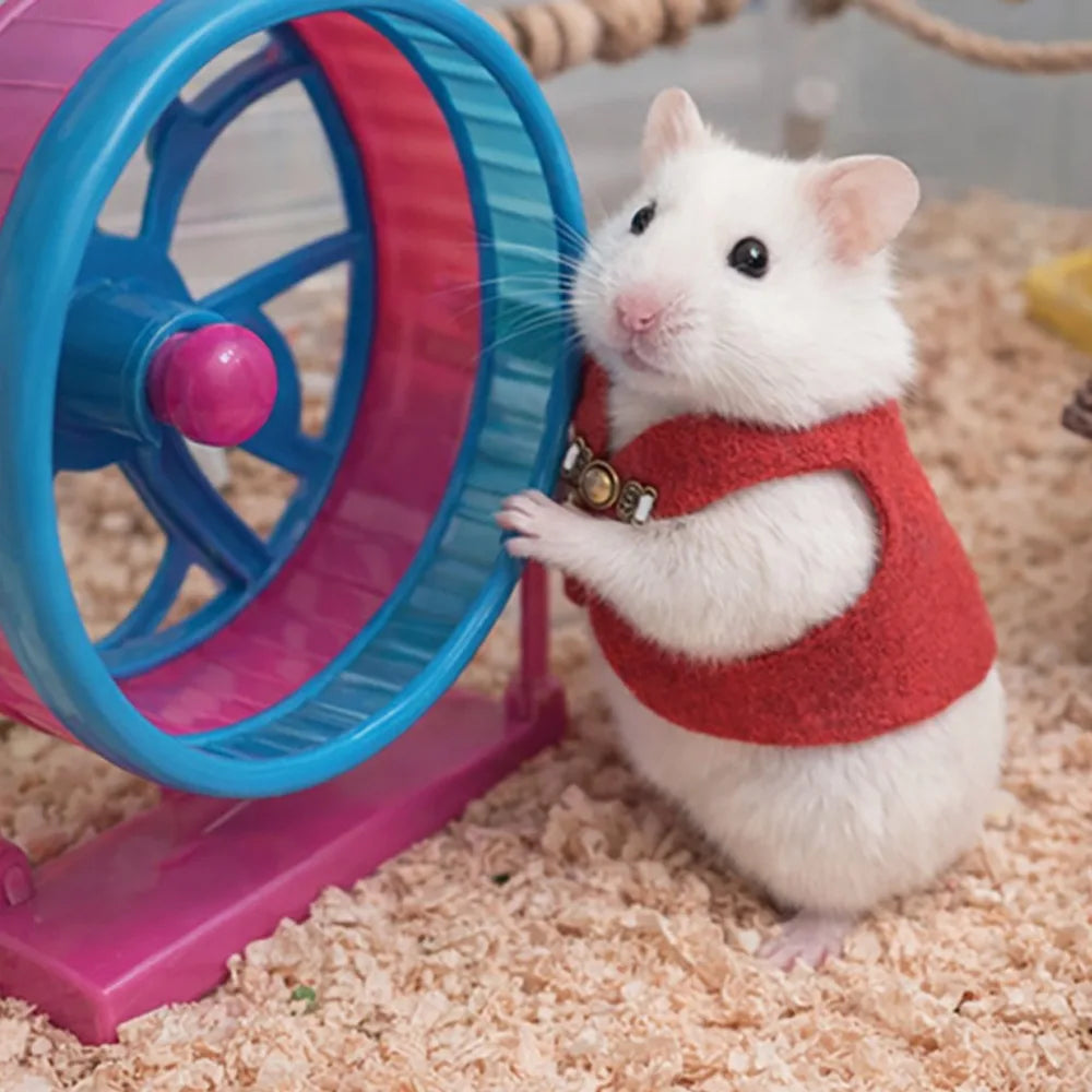 Cute Adorable Hamsters Apparel Skin-friendly with Buckle Cozy Pet Vest Warm Fabric Breathable Small Pets Clothing Photo Outfit