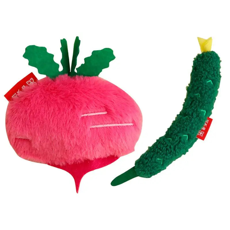 Plush Catnip Toy Catnip Toys Cucumber Stuffed Chew Toys Soft Pet Supplies Interactive Crinkle Cat Toys For Kitten & Indoor Cats