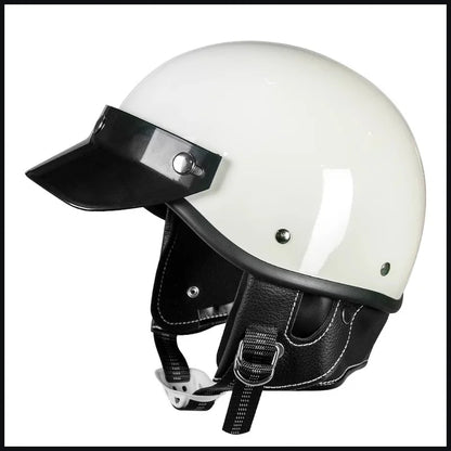 Motorcycle half helmet unisex retro personalized helmet for boys and girls motorcycle for all seasons riding and cruising