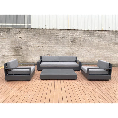 Hotel Modern Aluminum Outdoor Furniture Villa Garden Sofa Set Durable Patio Furniture Set Resort Luxury  Outdoor Garden Use