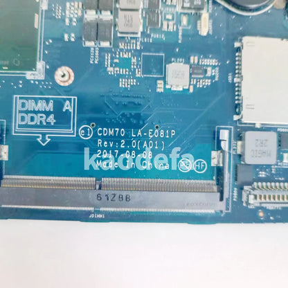 CDM70 LA-E081P Mainboard For Dell Latitude 5480 E5480 Laptop Motherboard CPU: I5-6300U / I5-7200U / I7-7600U  100% Test OK