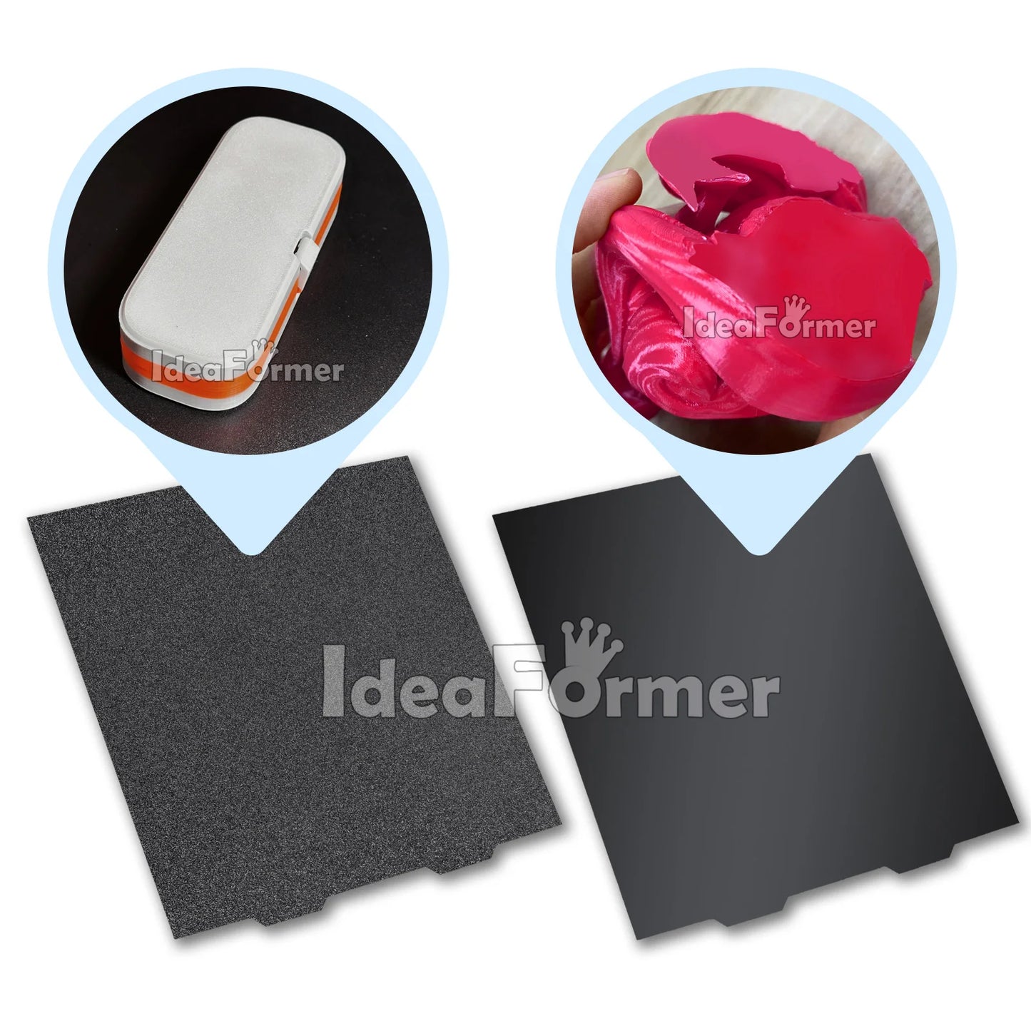 For Bambu Lab A1 Mini Build Plate Double Sided texture PEI smooth PEO PET Bed Spring Steel Sheet 184x184mm For Bambulab A1 Mini.