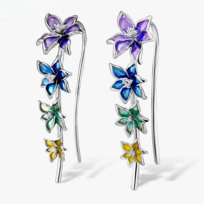 Traditional Earrings, Ethnic Tribal Earrings, Glass Stones, Carved Long Earrings, Heart Shape Earrings,