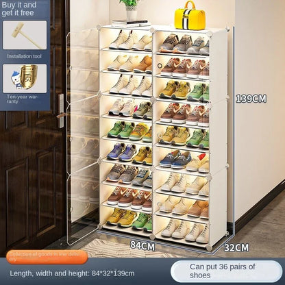 Shoe Rack Storage Shelf Shoes Entrance Hallway Furniture Cupboards Splicing Dustproof Transparent Box Organizador De Zapatos