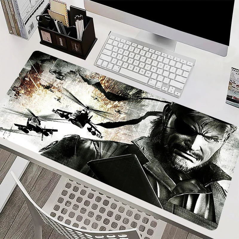 Mouse Pad Office PC HD Anime Gamer Cabinet Keyboard Pad Mousepad Metal Gear Solid Laptop Gaming Accessories Desk Mat XXL Carpet