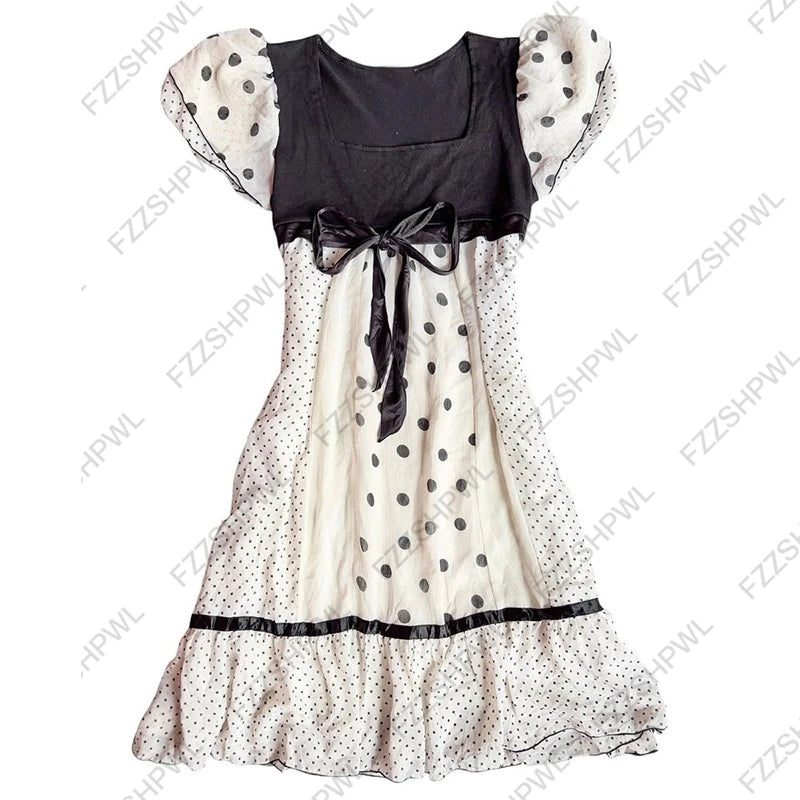 Sexy Punk Y2K Dress Aesthetics Graphic Print Unique Grunge Hip Hop Braces skirt Summer Cool Goth Streetwear A-line skirt Fashion