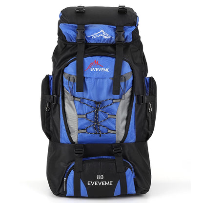 80L wasserdichter Wanderrucksack, Campingrucksack, Trekkingrucksack, großer Reiserucksack für Herren, Outdoor-Sport- und Bergsteigerrucksack
