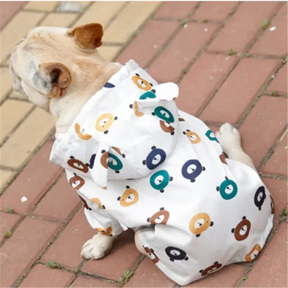 Pet Dog Raincoat Pug French Bulldog Clothes Waterproof Clothing for Dog Rain Jacket Poodle Bichon Schnauzer Welsh Corgi Raincoat