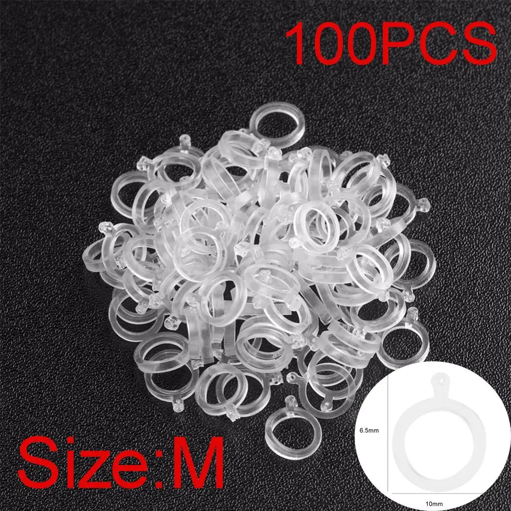 100Pcs White Pellet Lure Bait Bandage Elastic Transparent High Quality For Carp Coarse Fishing Tackle Band Gear Accessories