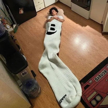 Large Socks Sleeping Bag Creative Socks Funny Sleeping Bag Thicken Outdoor Home Sofa Soft Warm Blankets Men Women Kids