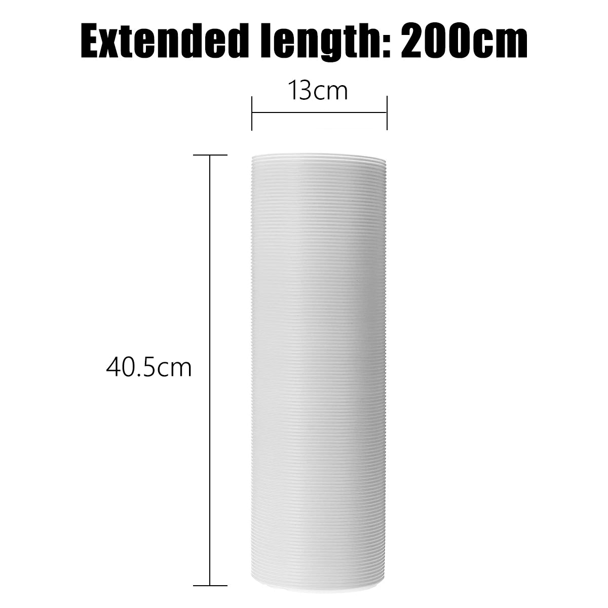 130/150mm 1.5m/2m/3m Air Vent Ducting Flexible Ventilation Ducting Exhaust Outlet Hose Pipe For Mobile Portable Air Conditioner