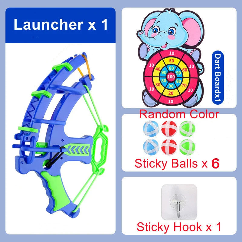 Sticky Ball Dartboard Montessori Throw Sport Slingshot Target Animal Dinosaur Sports Toys Educational Indoor Outdoor Game