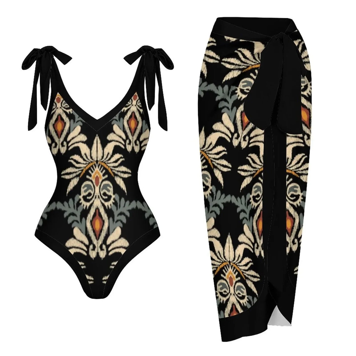 2023 New Arrival Push Up Women Bikini Set Floral Printed Ruffle Bikinis Strappy Bandage Swimwear Brazilian Biquini Bathing Suit