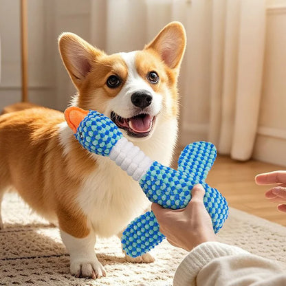 Pet Vocalizing Wild Goose Toy, Dog Chewable Teething Stick, Boredom Relieving Plush Doll, Small Dog Universal Product