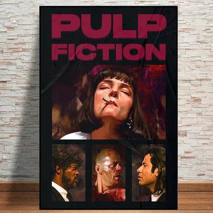 Modern Painting Posters and Prints Movies Pulp Fiction Canvas Painting Wall Art Pictures for Home Living Room Decor Cuadros
