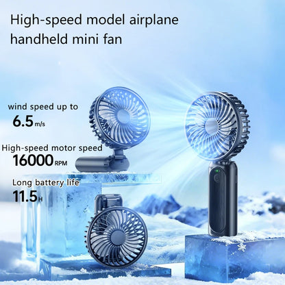 Portable Handheld Fan, Battery Operated Fan with Base, Rechargeable Mini Fan for Outdoor Indoor for Summer and For Outdoor