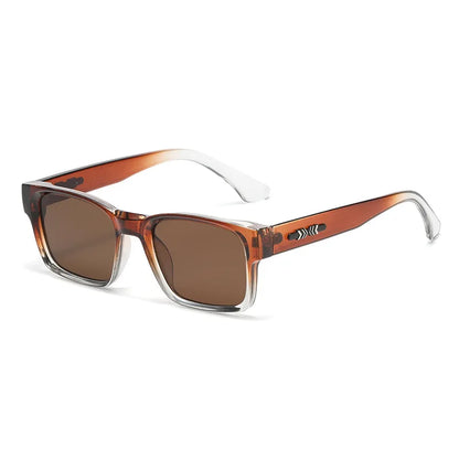 Retro Square Sunglasses. Simple And Minimalist Thick-frame Design. Uv Protection. Suitable For Both Men And Women. Style 9017.