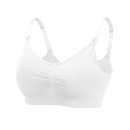 1/2/3PCS No Steel Ring with Sports Pad Bra Breastfeeding Non-sagging Vest-style Pregnant Women's Clothing Underwear Front Buckle