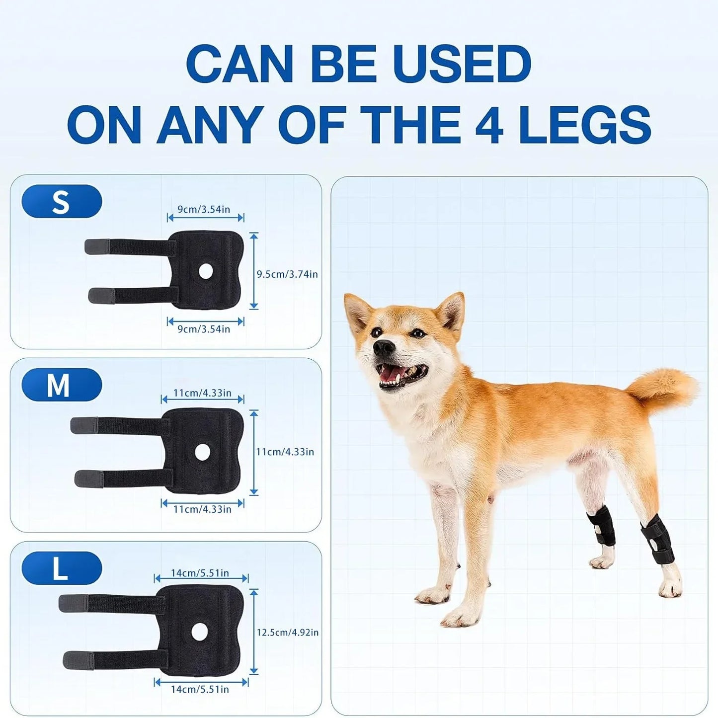 1Pair Pet Knee Pads Dog Arthritis Protector Cover Dog Leg Support Brace for Leg Hock Joint Wrap Injury Recover Dogs Supplies
