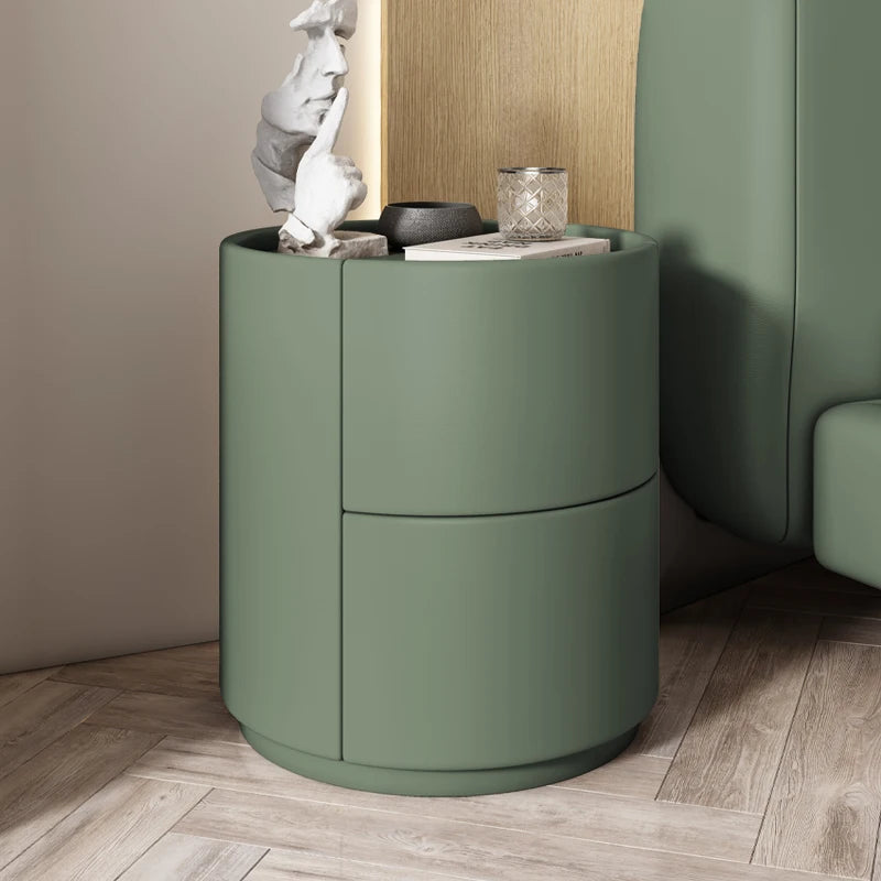 With Storage Narrow Nightstands Round With Drawers Bedroom Design Nightstands Tall Luxury Table Chevet Chambre Modern Furniture