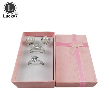24pcs/Lot Jewelry Sets Display Box For Necklace Earrings Ring 5*8*2.5cm Packaging Shadow Box Jewelry Organizer