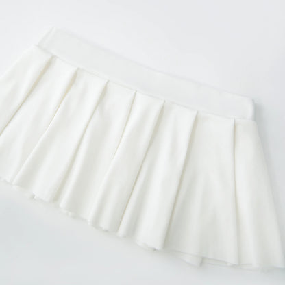Women Summer Solid Color Party Nightclub Mini Pleated Skirt High Waist School Skirts Sexy Skirts