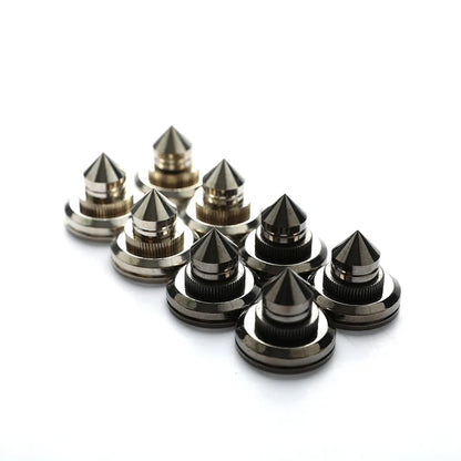 4 PCS 30*27mm speakers Stand Feet Foot Pad Pure copper silver loudspeaker box Spikes Cone Floor Foot Nail M28*26