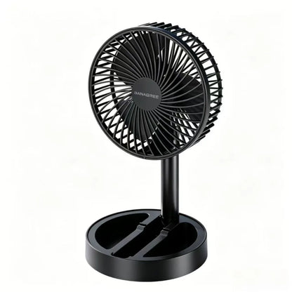 Portable Foldable Desktop Fan Adjustable Angle USB Powered USB Fan Quiet Operation Stable Stand Mini Electric Fan Dormitory