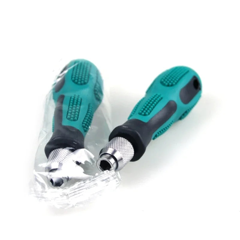 Multifunctional 6.35mm Screwdriver 1/4inch HexShank Non Slip Comfortable Handle Screw Driver Bit Holder Durable