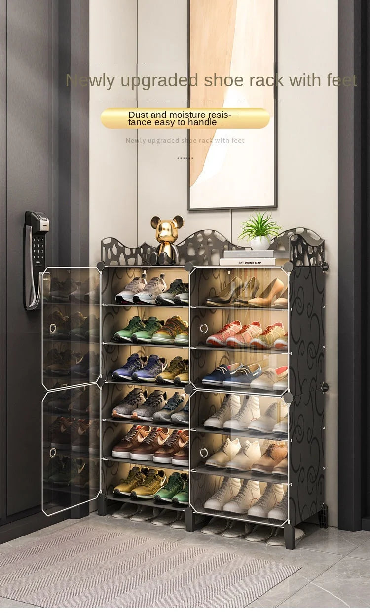 Shoe Rack Storage Shelf Shoes Entrance Hallway Furniture Cupboards Splicing Dustproof Transparent Box Organizador De Zapatos
