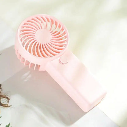Portable Fan Creative Small Fan Pocket Hand-held Fan Lightweight Adjustable Cute Handheld Outdoor Fan Air Cooler Students Gift
