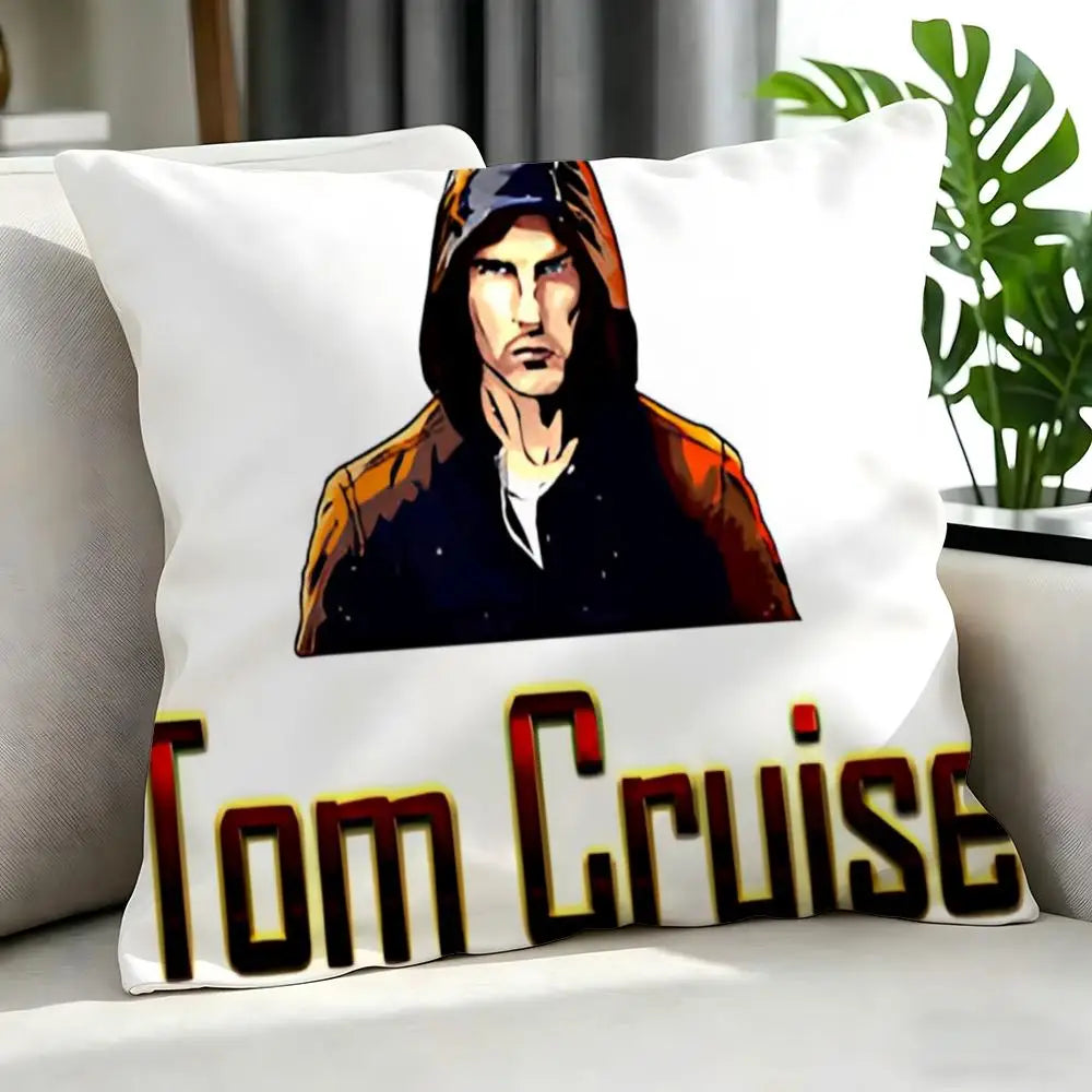 movie - Tom Cruise Cushion Cover Cushion Cover Set 4Pcs 50x50 45x45 40x40 Pillowcase Decorative Sofa Home Decor