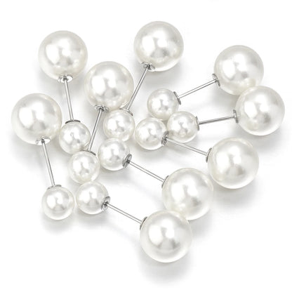 10pcs Imitation Pearl Brooch Pins 38/54/73mm Beige Double Pearl Safety Pins For Jewelry Making Party DIY Clothing Accessories