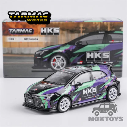 Tarmac Works TW 1:64 HKS GR GT3 Lancer Fuso DC5 Diecast Model Car