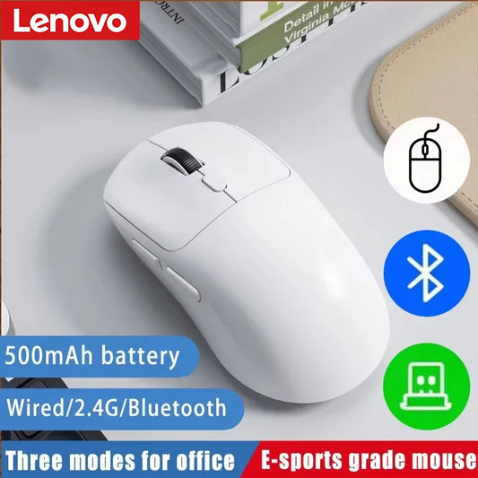 Lenovo Mouse Bluetooth 2.4G Wireless Three-Mode Rechargeable Ergonomic Office Gaming Portable Mice For iPad PC Laptop Mouse ﻿