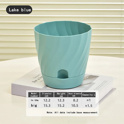 Plastic Flower Pots for Balcony, Simple and Breathable, High-end Planting, Home