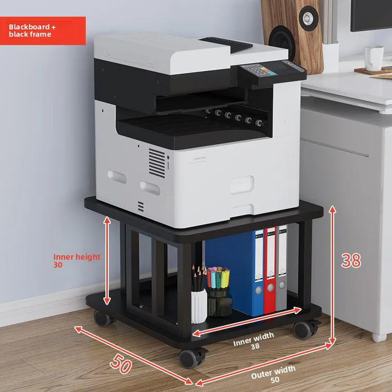 Low Profile Floor Mounted Office Desktop under Desk Printer Copier Storage Ra Home Use Mobile Organization elf