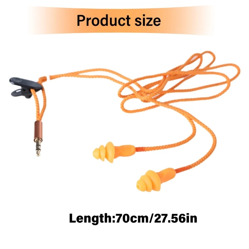 Earplug Headphones For Work Safety Earbuds Headphones Earplugs For Hearing