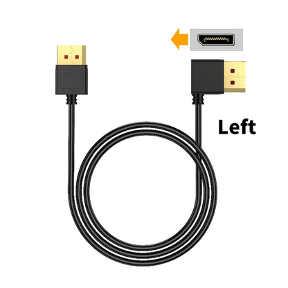 DisplayPort 1.4 Cable 8K@60Hz 4K@240Hz Display Port Cable 90 Degree DP Cord Compatible FreeSync G-Sync HDR for PC Gaming Monitor