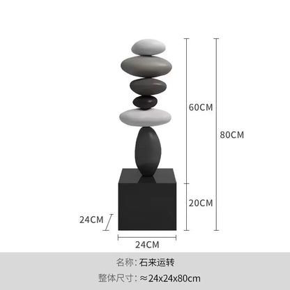 Home Decor Large Imitation Stone Floor Decoration Living Room Sofa TV Cabinet Home Decoration Creative Housewarming Gift