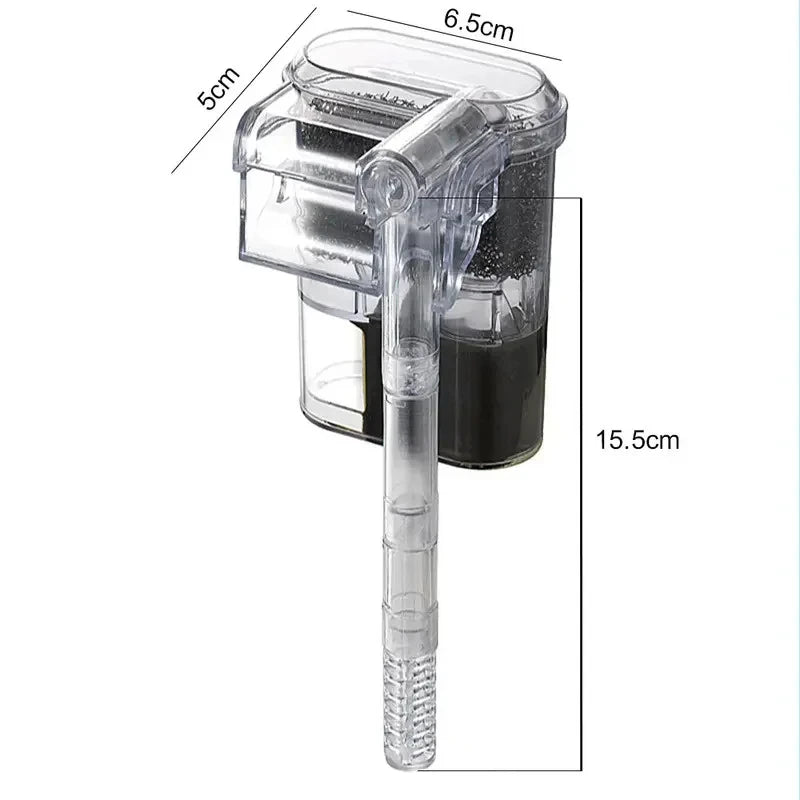 HOMEFISH New Suspended Filter For Fish Tanks, Mini Filter, USB, 2.5W, 250H/L Suitable For Fish Tanks Below 30cm, Aquariums